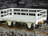 FRB13 Festiniog Railway 3 Ton Slate Wagon Body 3d printed With Couplings, Axleboxes and wheels added.
