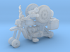 1-87 Scale Junkyard Courier Motorcycle 3d printed 