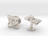 Portal ® Companion Cube Cufflinks 3d printed 