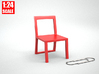 1:24 Minimalist Chair Version 'B' for Dollhouses 3d printed 