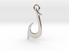 Cosplay Charm - Fish Hook (flat) 3d printed 