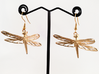 Dragonfly Earrings Large 3d printed 