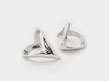 Wishbone Ring .Silver Point V Shape Chevron Band 3d printed Pointed Wishbone Ring for Women, Solid 925 Sterling Silver V Shape Chevron Band