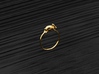 Stacking Ring (Playful) (Gold) 3d printed 