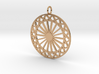GG3D-042 3d printed Geometric star wheel mandala pendant