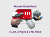 12x Mk3 : Flame Pistols (L&R Human Hands) 3d printed 