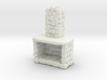 Stone Fireplace 1/43 3d printed 