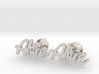 Custom Name Cufflinks - "Abie" 3d printed 