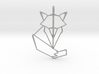 Woodland Animal Minimal Geometric Fox Necklace Pen 3d printed 