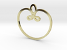 heart, apple pendant 3d printed 
