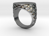 Mens Geometric Signet Ring 3d printed Geometric Signet Ring