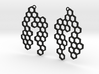 Honeycomb Earrings 3d printed 