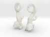 Chameleon Earrings 3d printed 
