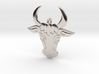 Bull Face Pendant 3D Printed Model 3d printed 