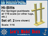 Springer pushboat H-Bitt Set of 2, scale: 1/16 3d printed 