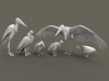 Scavenger Birds Set 1:160 six different pieces 3d printed 