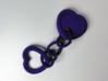 Heart Keychain (Monogrammed) 3d printed 