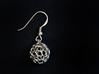 COSMIC earring 3d printed COSMIC  in Fine Detail Polished Silver