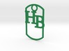 HB dog tag -- Hagerman Bobcats! 3d printed Green
Deep green, richly colored nylon plastic with a smooth finish.