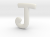 Cosplay Charm - Letter J Necklace Charm (no loop) 3d printed 