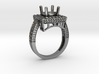 Engagement Solitaire Diamond Ring  3d printed 