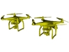 1/64 scale hand-held UAV drone miniatures x 2 3d printed 