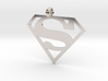 Superman necklace charm 3d printed 