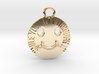 Smile Your Way Through It Circle Charm 3d printed 