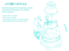 Life3D Capsule - Camera Plate Holder P2 3d printed 