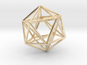 Icosahedron with Golden Rectangles 3d printed 