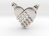 Fork's heart [pendant] 3d printed 
