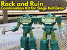 Refraktor to Rack n' Ruin Kit (Siege) 3d printed Hand painted smooth detail, shown on Hasbro figures.