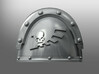 Metallus ptrn shoulder pads: Wings of Absolution 3d printed 