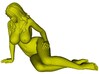 1/15 scale nude beach girl posing figure E 3d printed 