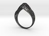 Knights Wire Ring - Sterling Silver 3d printed 