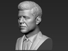 John F Kennedy bust 3d printed 