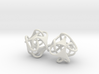 Tetron earrings 3d printed 