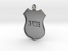 Police Shield Pet Tag / Key Fob 3d printed 
