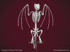 Horned Wyvern Skeleton Perched 3d printed 