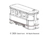 H0f Steam KP tramcar     3d printed 
