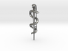 Asclepian Rod pin - Snake Rod - Symbol of Medicine 3d printed 
