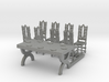O Scale Table and Place Settings 3d printed This is a render not a picture