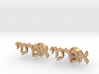 Hebrew Name Cufflinks - "Avrumi" 3d printed 