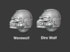 10x Multi Runes - G:9 Dire Wolf Helms 3d printed 