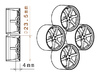 1/24 - 20'' RAYS Volk TE37SL, model wheel (male) 3d printed 