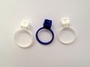JEWELRY Ring size 9 (19 mm) with HyperCube "stone" 3d printed 