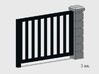 5' x 6' Rod Iron Fence Section - 3X. 3d printed Part # RIF-002