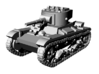1/144 WWII Russian T-26 3d printed 