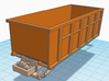 1/87th 10 foot Roll off type Dumpster 3d printed shown on truck body, available separately