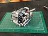 FA10002 Engine Exhaust for Tamiya Wild One, FAV 3d printed Exhaust painted and fitted to a Tamiya Wild One Gearbox, engine part sold separately.